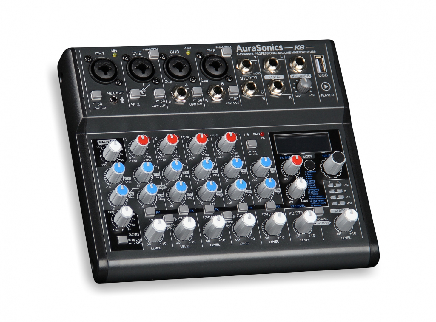 AuraSonics K8 компактный микшерный пульт в Учалах