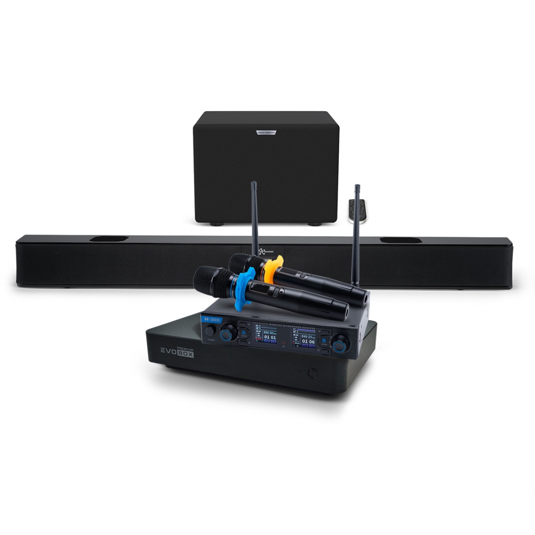 Hi-End караоке-система EVOBOX Premium + EvoSoundBar (саундбар с караоке) в Учалах
