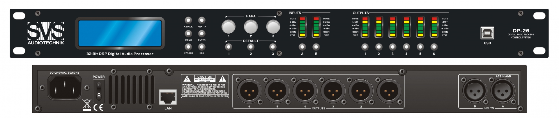 SVS Audiotechnik DP-26 Цифровой процессор: 2 входа 6 выходов в Учалах
