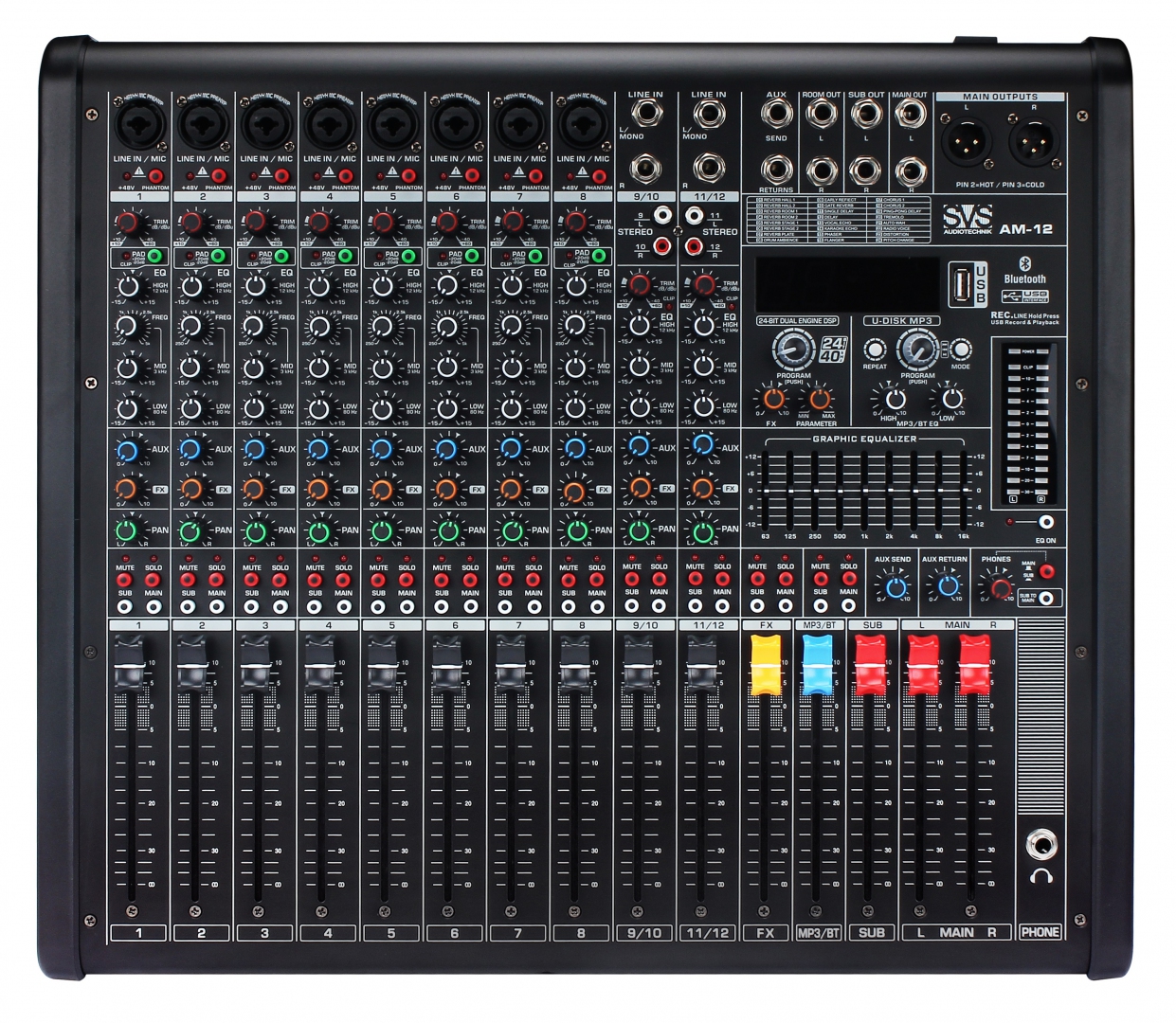SVS Audiotechnik mixers AM-12 Микшерный пульт аналоговый, 12-канальный в Учалах