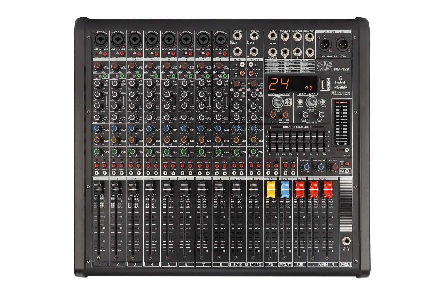 SVS Audiotechnik mixers PM-12A Активный аналоговый микшерный пульт, 12-канальный в Учалах